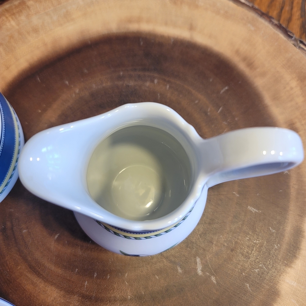 VTG Hutschenreuther Medley German Creamer and Lidded Sugar Bowl - Picture 8 of 13